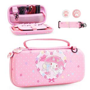 NEW FANPL 40th Anniversary Kawaii Melody Pink Carrying Case for Nintendo Switch